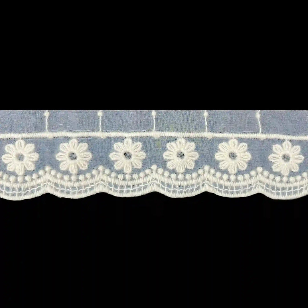 Daisy Organza Lace | 2 Meters | SKU-CE-7
