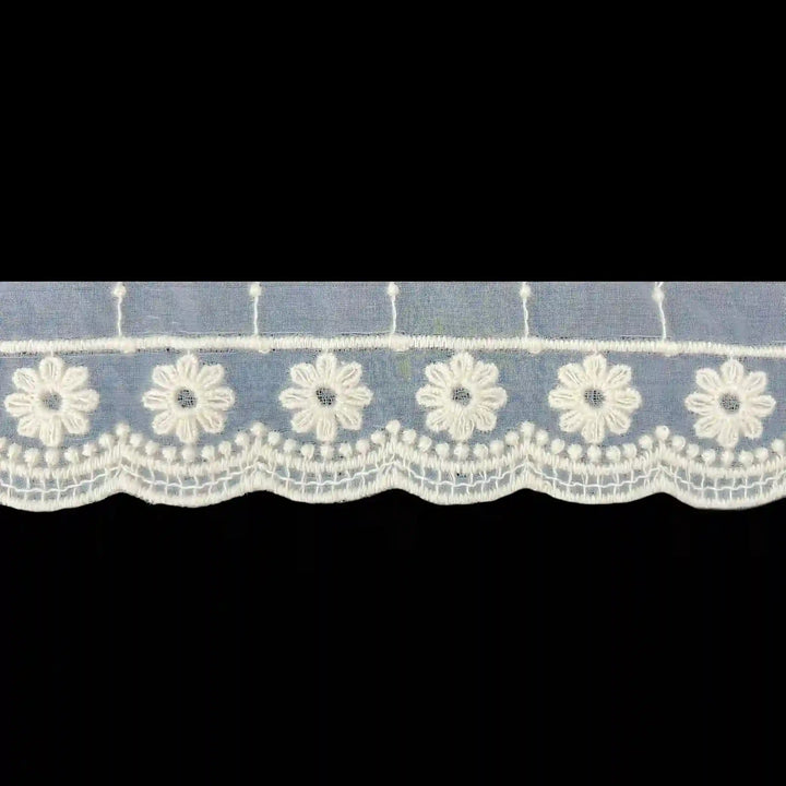 Daisy Organza Lace | 2 Meters | SKU-CE-7