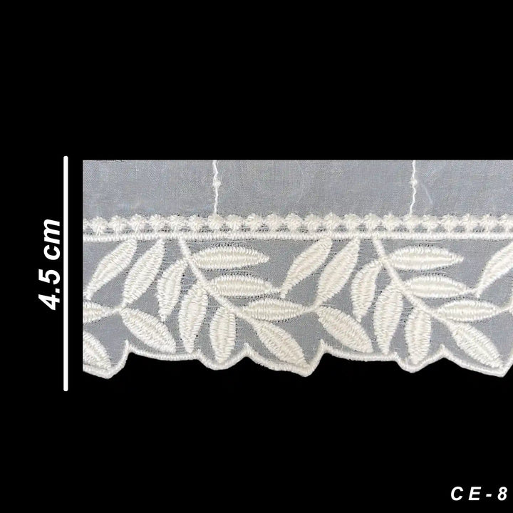 Organza Leafy Style Lace | 2 Meters | SKU-CE-8