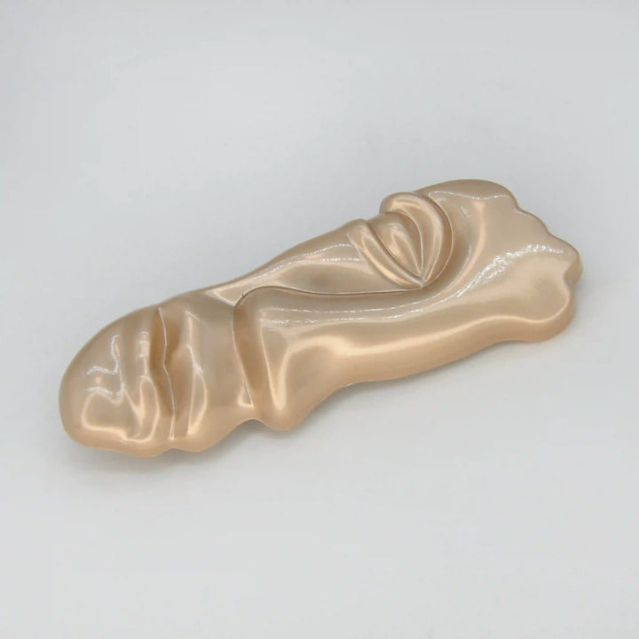 Matte Gold Face Inspire Metal Brooch