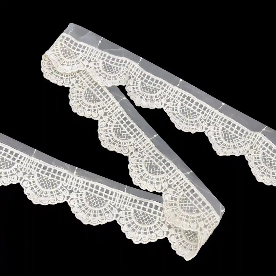 Scalloped Organza Lace | 2 Meters | SKU-CE-11