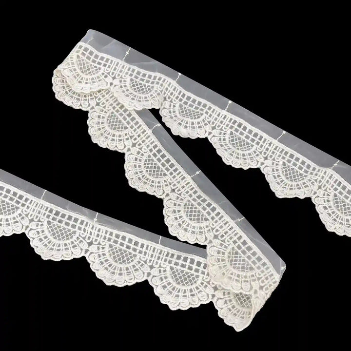 Scalloped Organza Lace | 2 Meters | SKU-CE-11