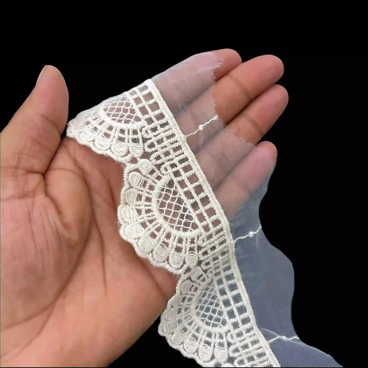 Scalloped Organza Lace | 2 Meters | SKU-CE-11