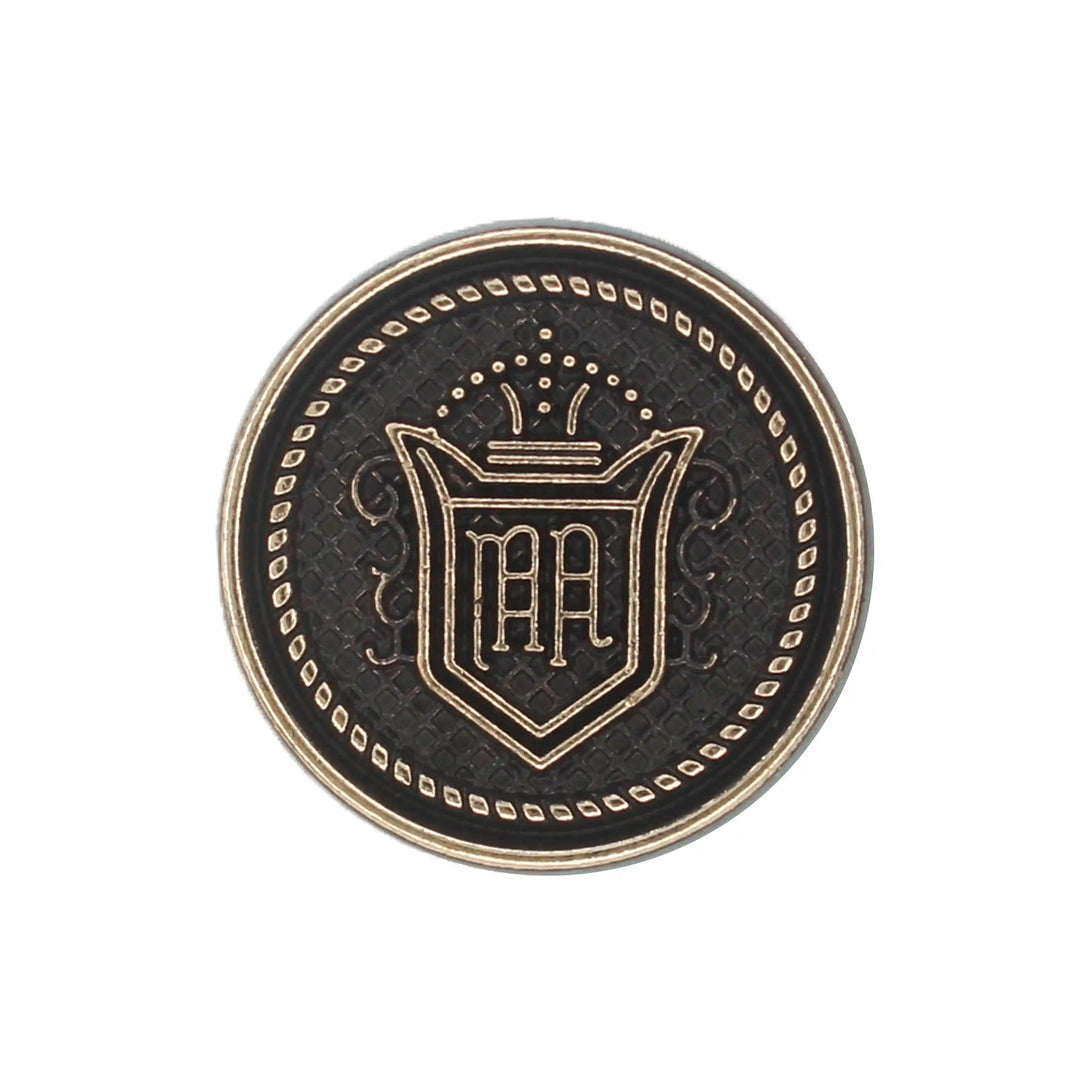 Baroque Engraved Metal Buttons