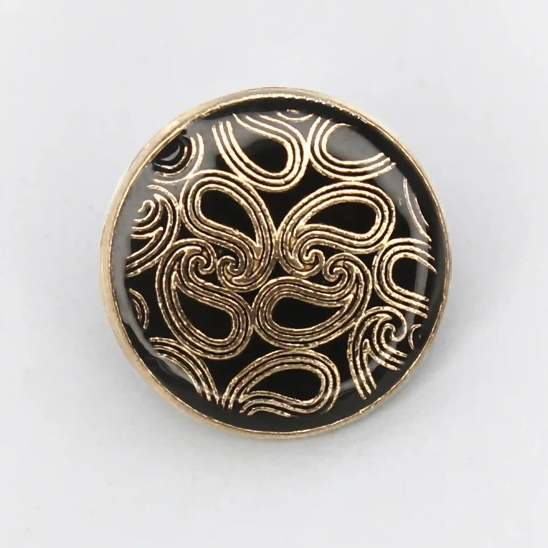 Paisley Metal Buttons