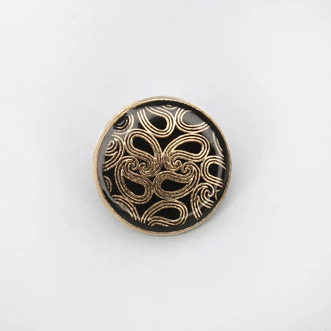 Paisley Metal Buttons