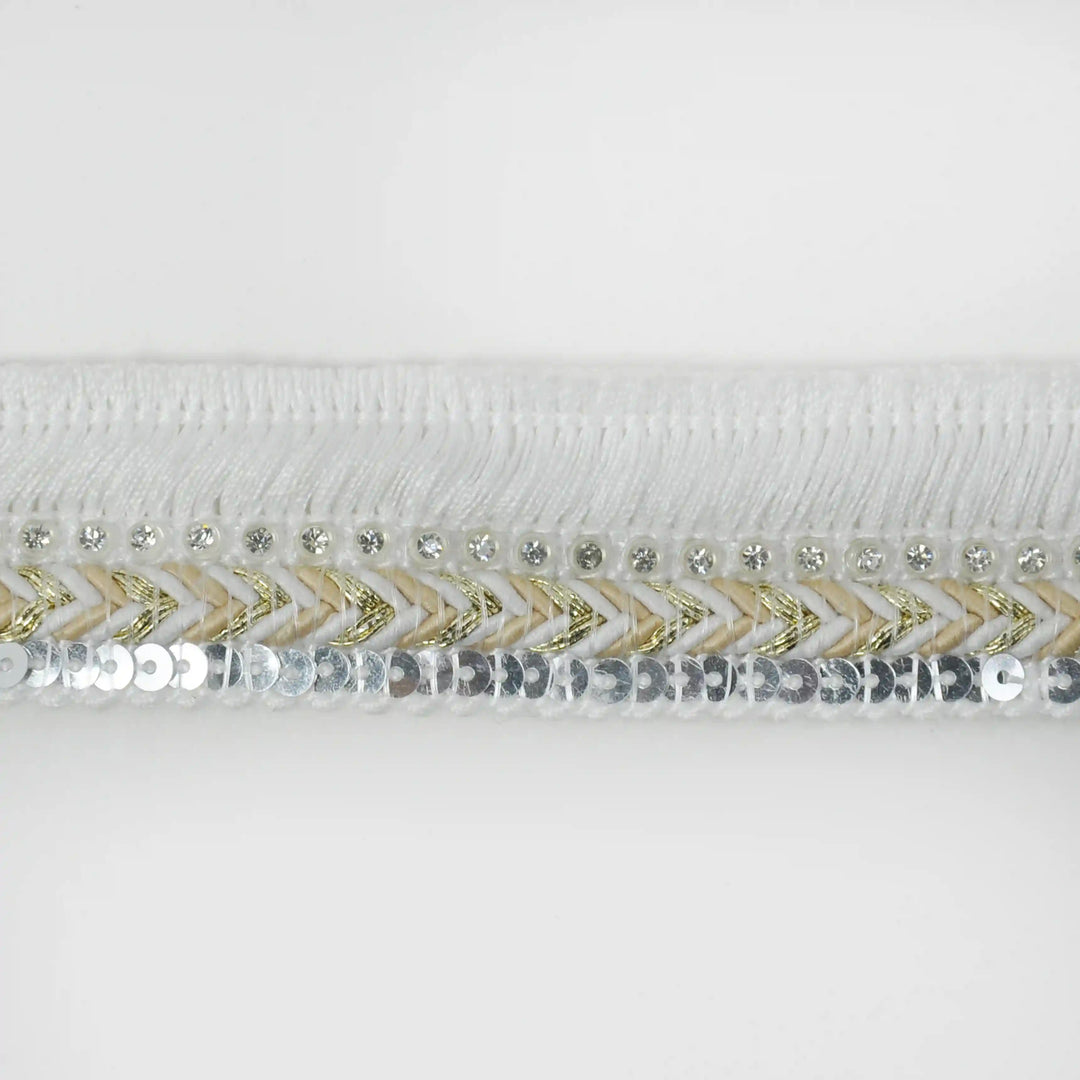 Chevron Fringe Sequin Lace Trims