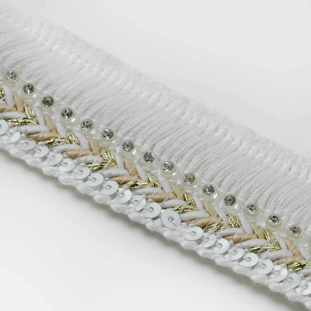 Chevron Fringe Sequin Lace Trims