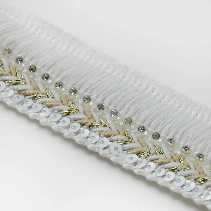 Chevron Fringe Sequin Lace Trims