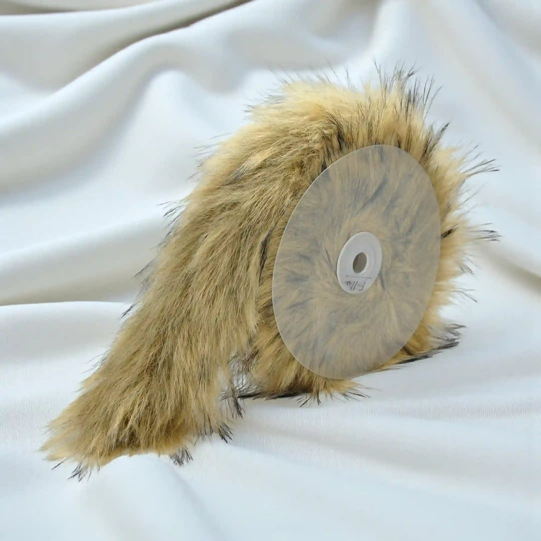 Beige Fluffy Marabou Lace | 2 Meters
