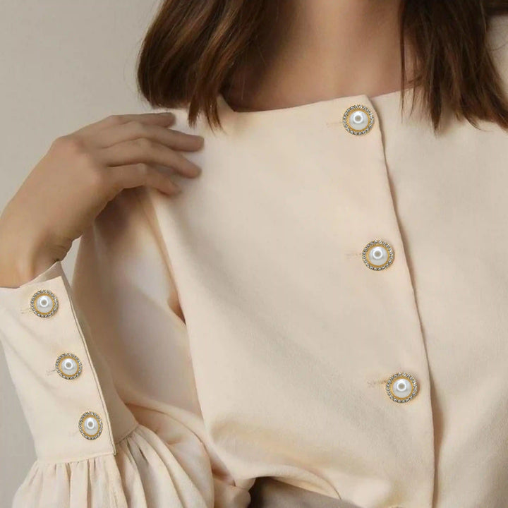 Pearl Cabochon Style Button Cover