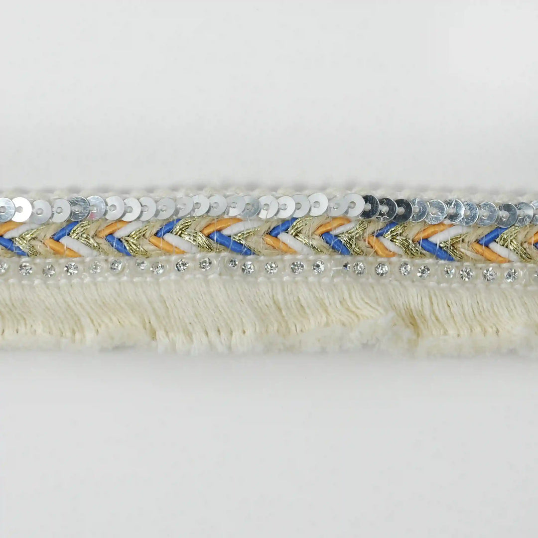 Chevron Fringe Sequin Lace Trims