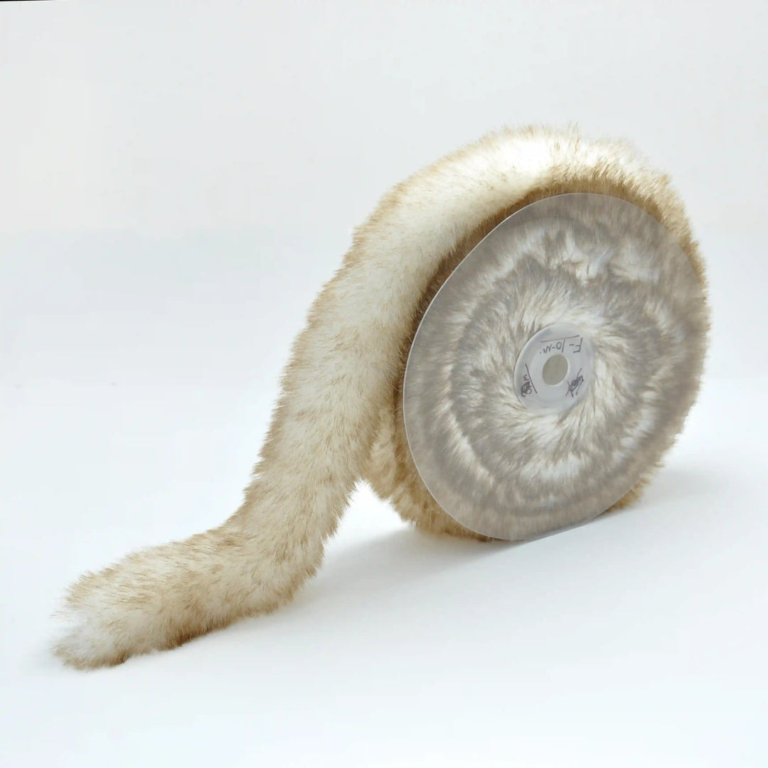 Creame Brown Tone Fur Lace | 2 Meters