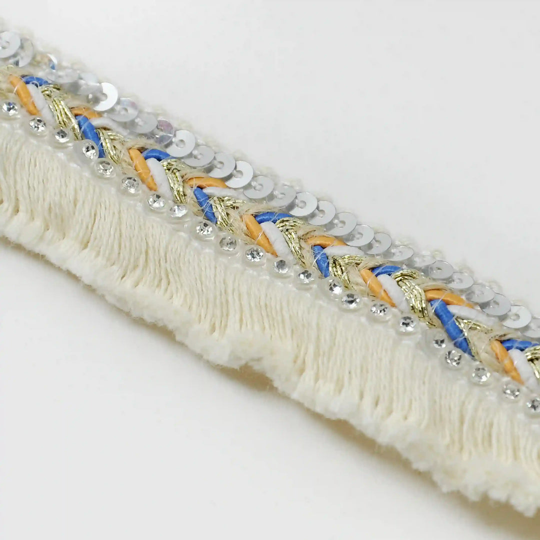 Chevron Fringe Sequin Lace Trims