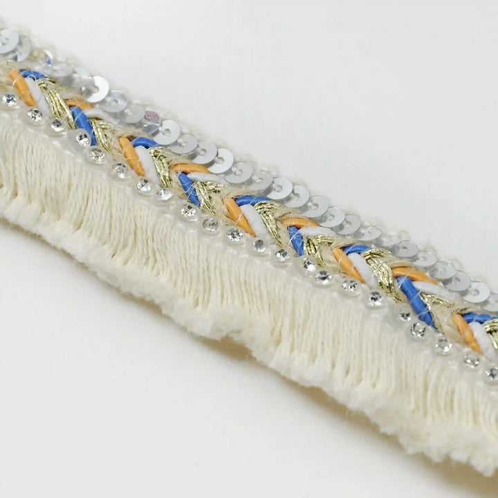 Chevron Fringe Sequin Lace Trims