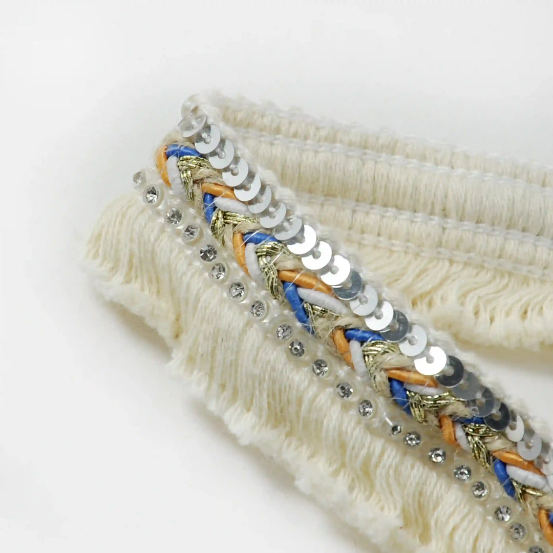Chevron Fringe Sequin Lace Trims