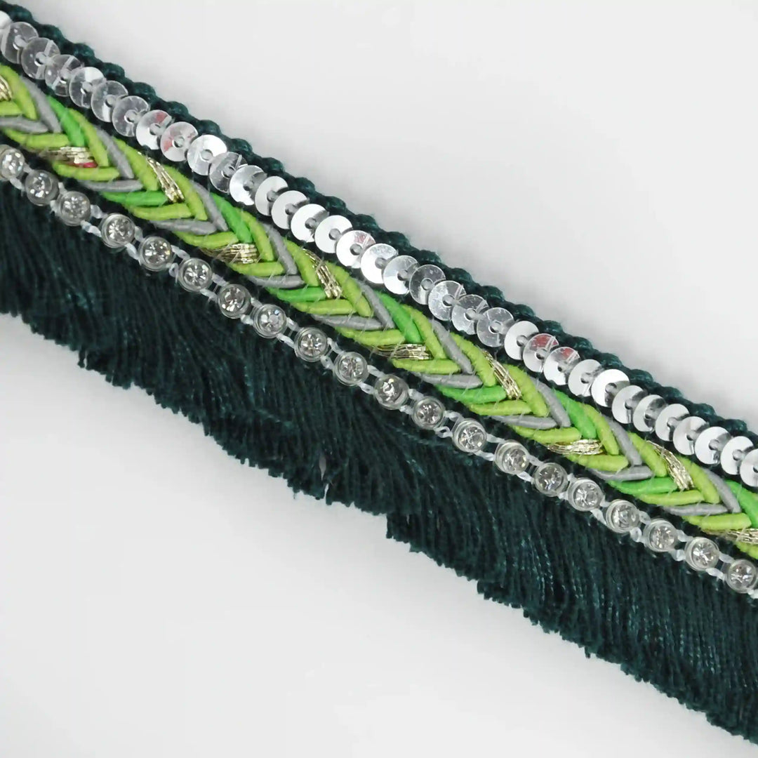 Chevron Fringe Sequin Lace Trims