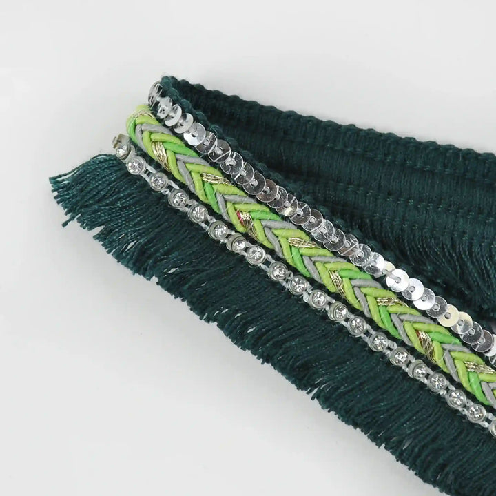 Chevron Fringe Sequin Lace Trims