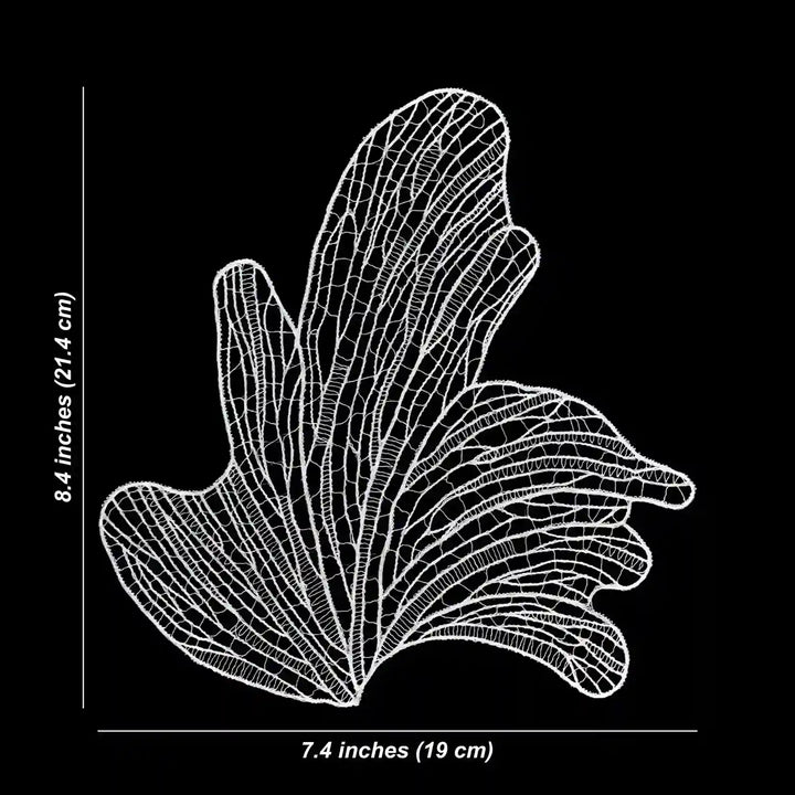 Leaf Skeleton Lace Patch | Set Of 2