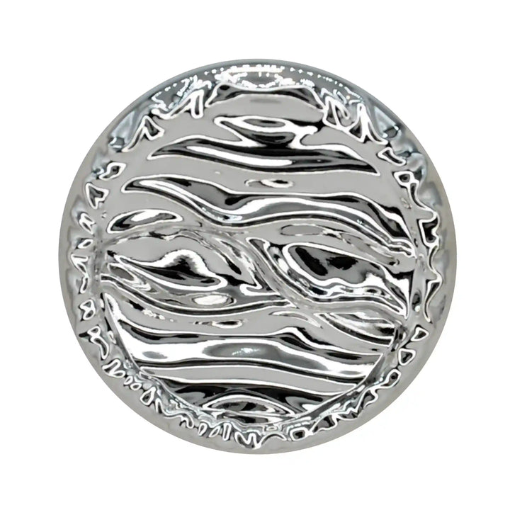 Fluid Wave Pattern Metal Button | 18mm(28L), 20mm(32L) & 25mm(40L)