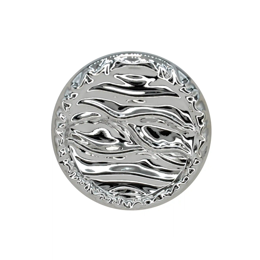 Fluid Wave Pattern Metal Button | 18mm(28L), 20mm(32L) & 25mm(40L)