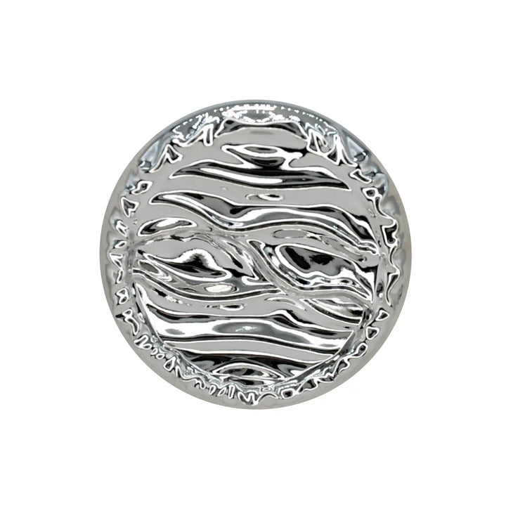 Fluid Wave Pattern Metal Button | 18mm(28L), 20mm(32L) & 25mm(40L)
