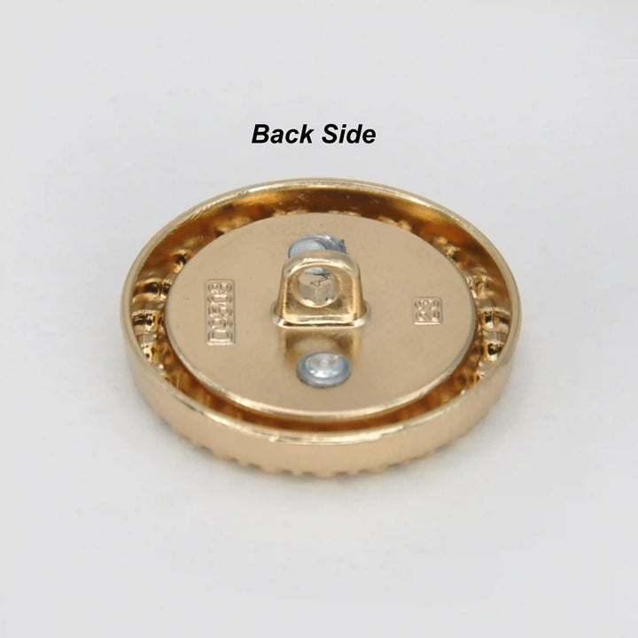 Letter B Designer Buttons with Textured Enamel Center | 23mm & 18mm