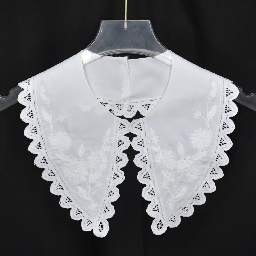 Cutwork Embroidery Peter Pan Collar