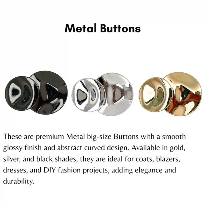 Circular Button Vertical Groove | 53mm