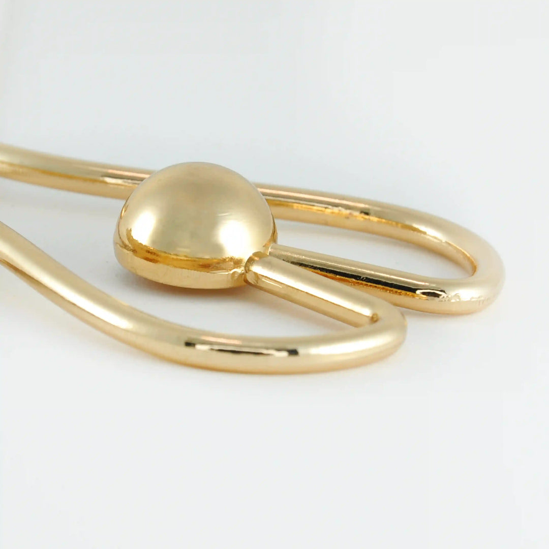 Abstract Loop Stylized Ball Buckle