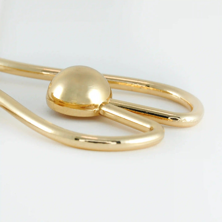 Abstract Loop Stylized Ball Buckle