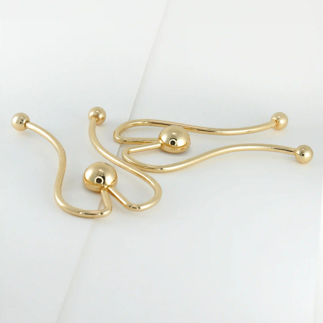 Abstract Loop Stylized Ball Buckle