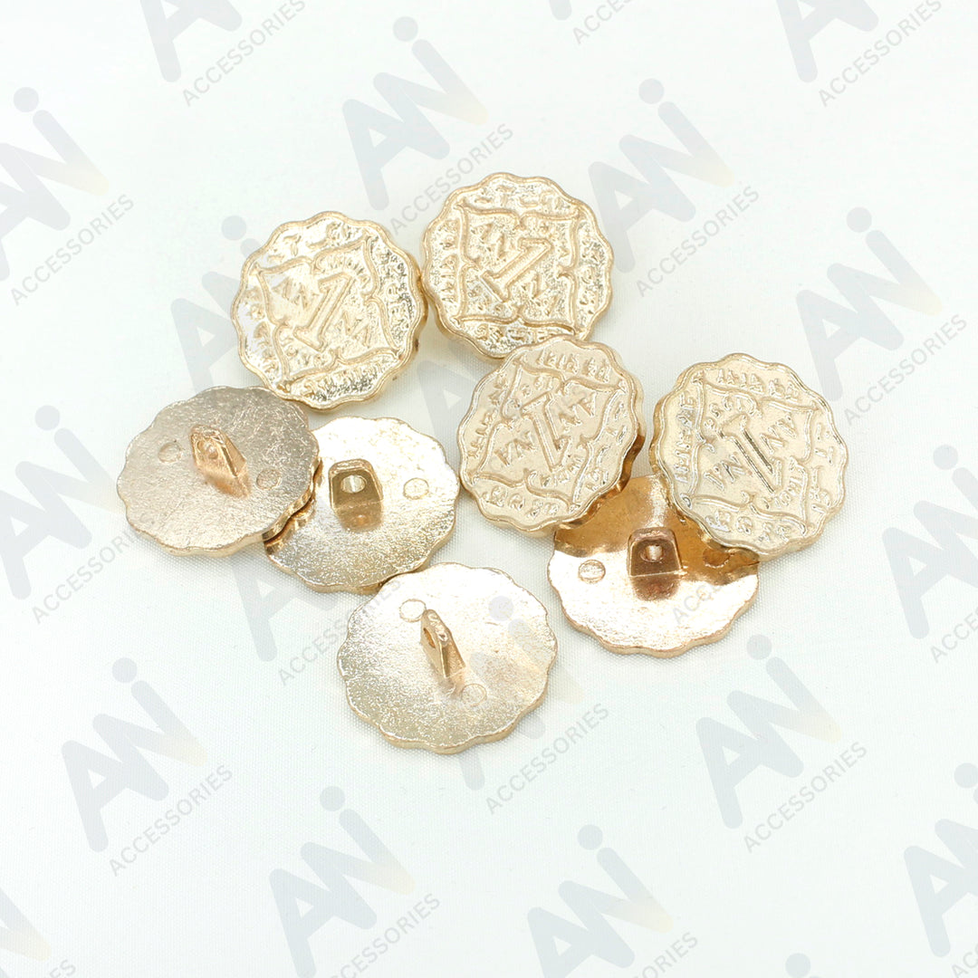 1 Anna Metal Coin Buttons