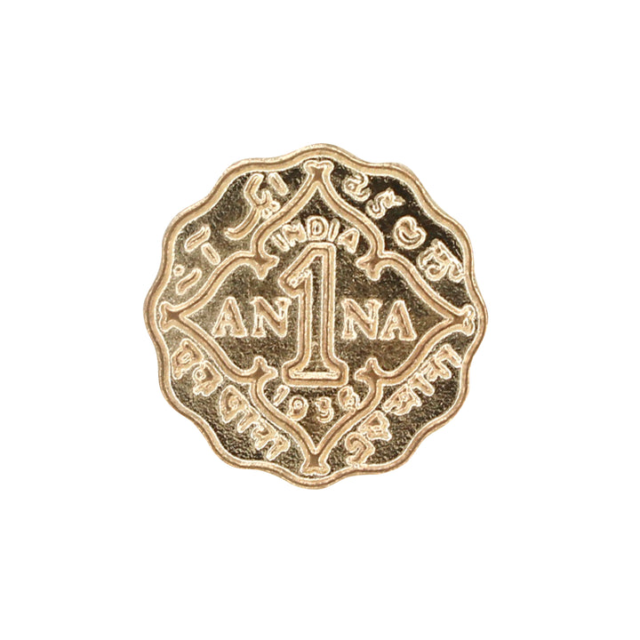 1 Anna Metal Coin Buttons