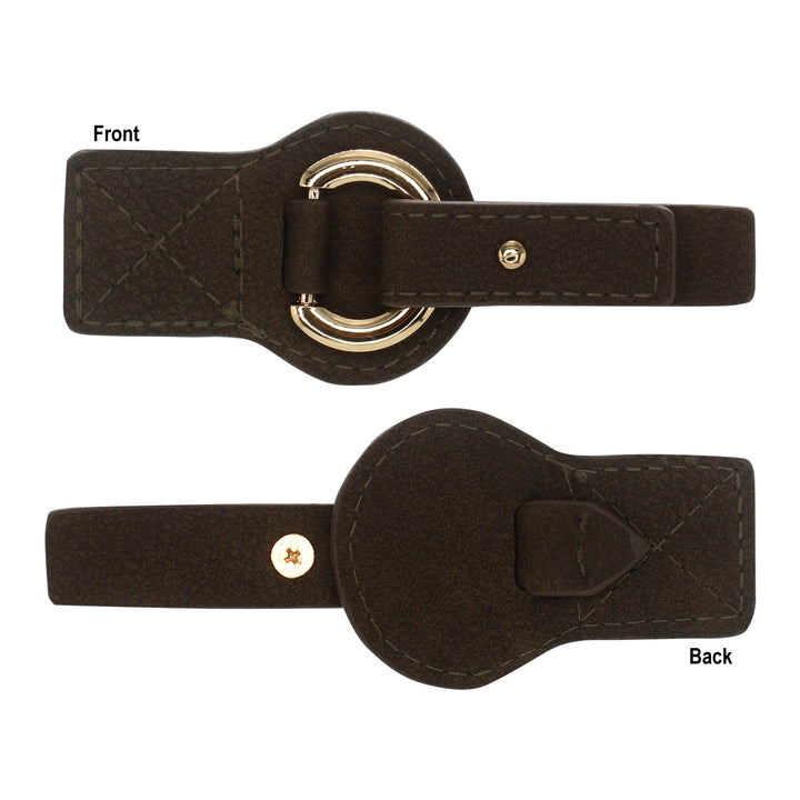 Leatherette Buckle with Ring