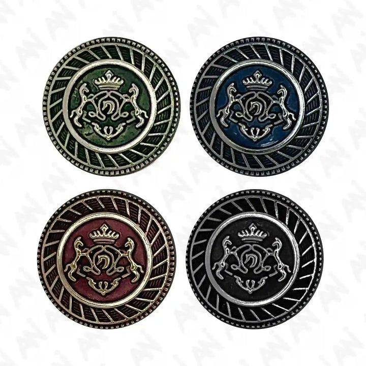 Royal Insignia Metal Buttons | 18mm & 21mm