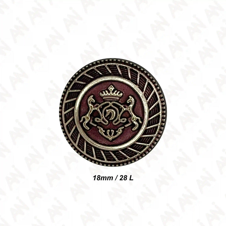 Royal Insignia Metal Buttons | 18mm & 21mm