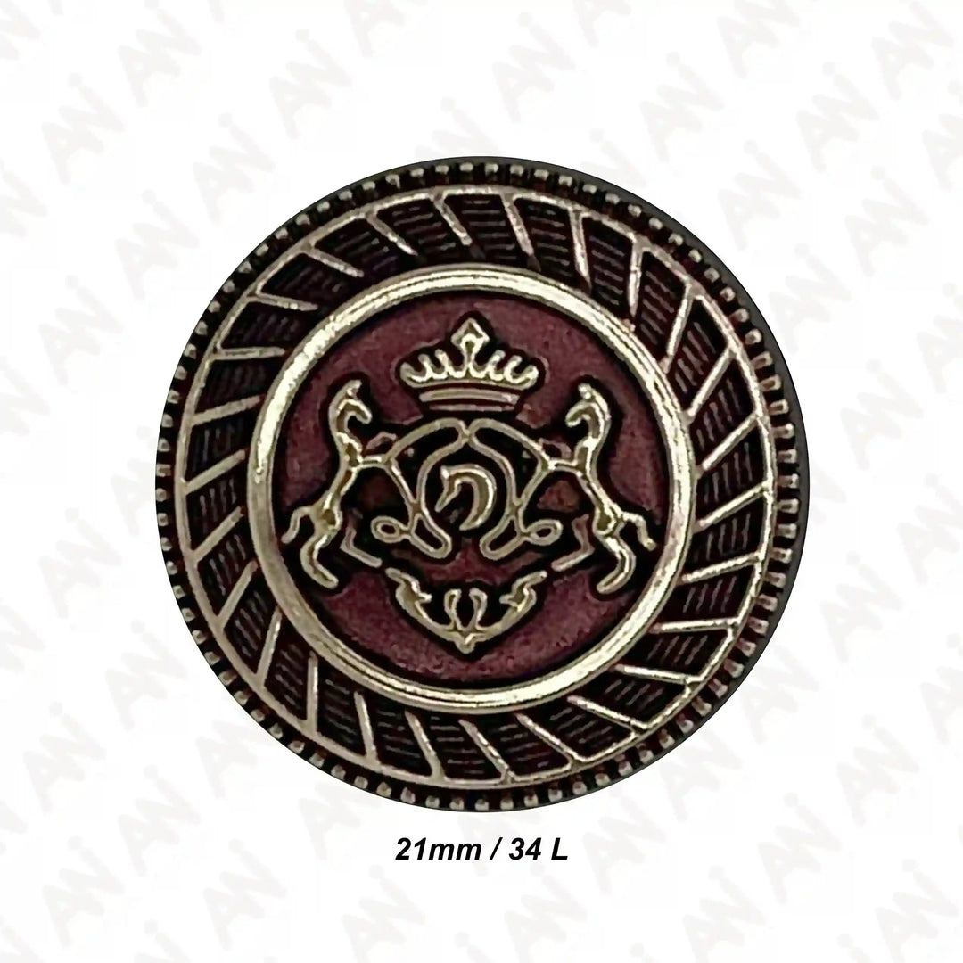 Royal Insignia Metal Buttons | 18mm & 21mm
