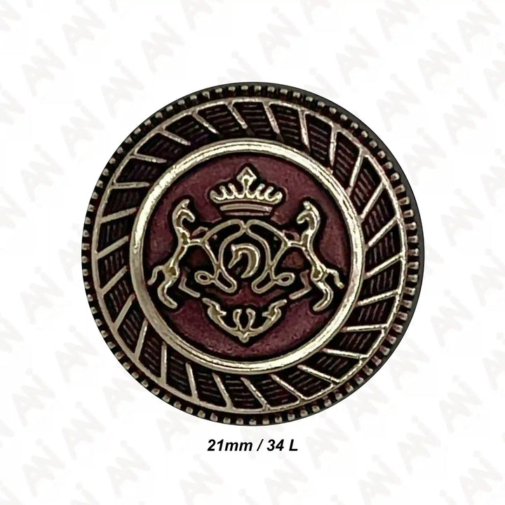 Royal Insignia Metal Buttons | 18mm & 21mm