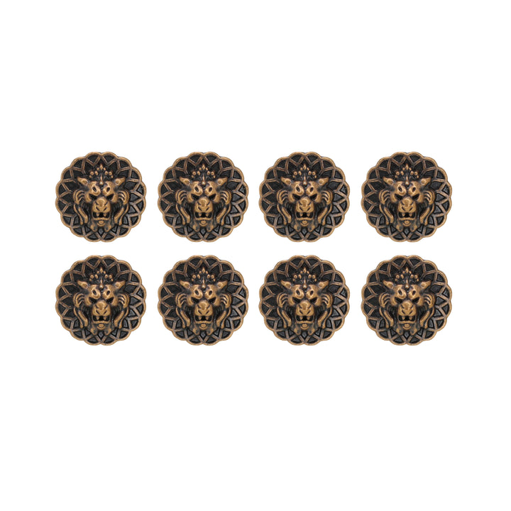 Lion Head Buttons for Clothing and Accessories