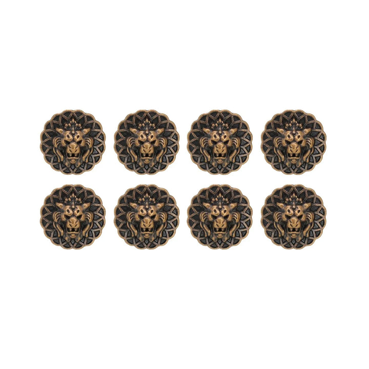 Lion Head Buttons for Clothing and Accessories | 18mm(28L) & 22mm(34L)