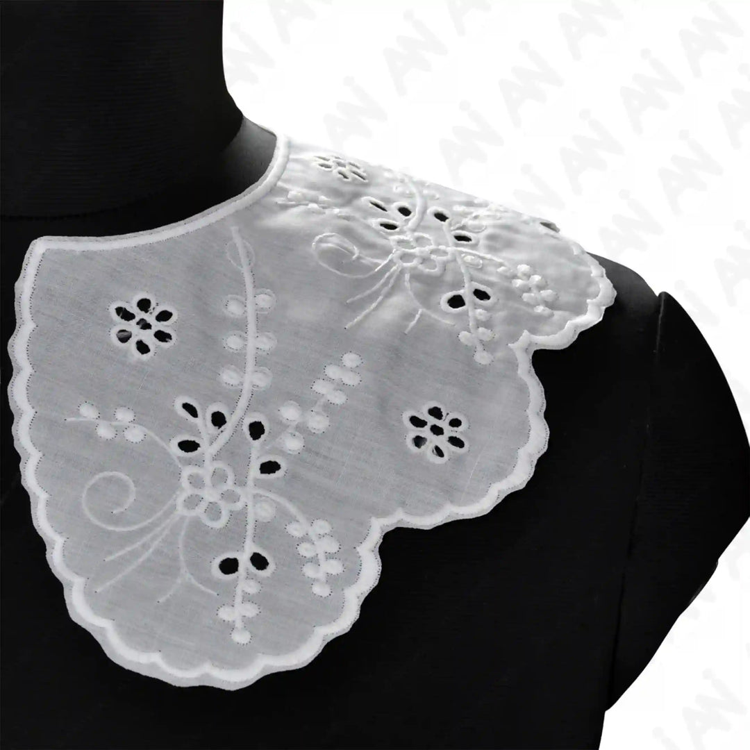 Designer Floral Style Leafy Design Neck Collar from Ani Accessories for chic garment enhancement and layering