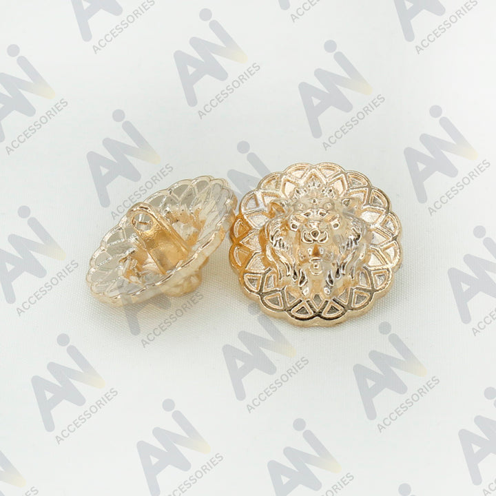 Lion Head Buttons for Clothing and Accessories