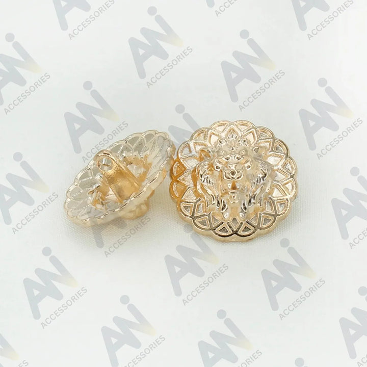 Lion Head Buttons for Clothing and Accessories | 18mm(28L) & 22mm(34L)
