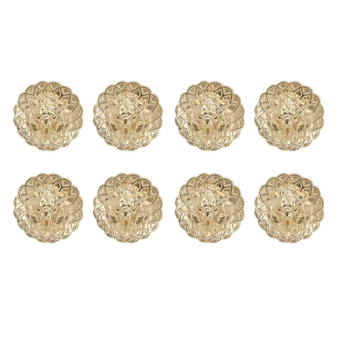 Lion Head Buttons for Clothing and Accessories | 18mm(28L) & 22mm(34L)
