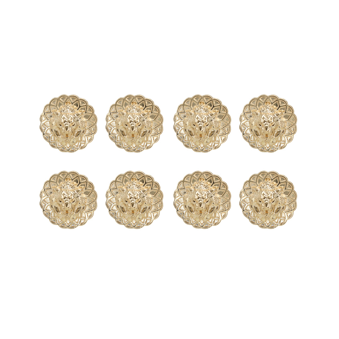 Lion Head Buttons for Clothing and Accessories