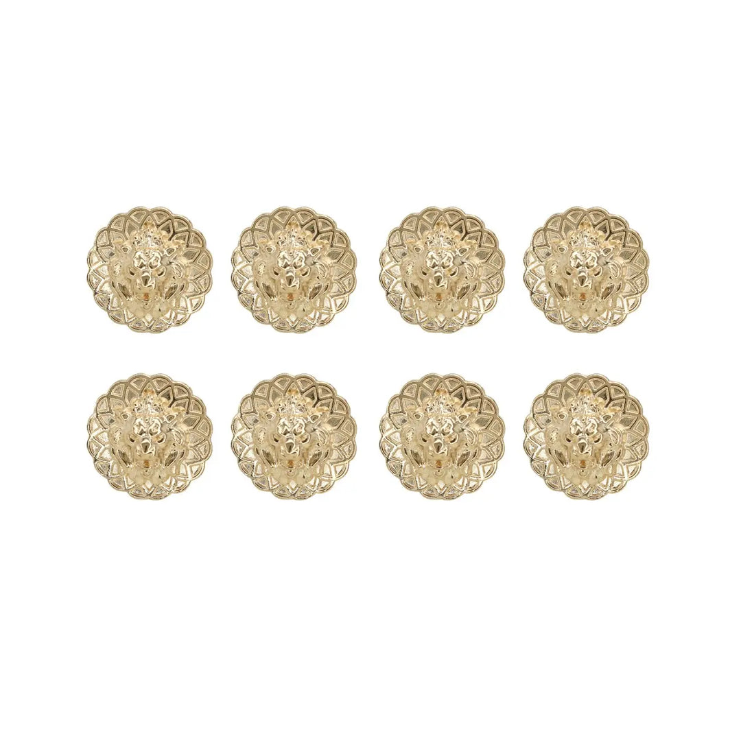Lion Head Buttons for Clothing and Accessories | 18mm(28L) & 22mm(34L)