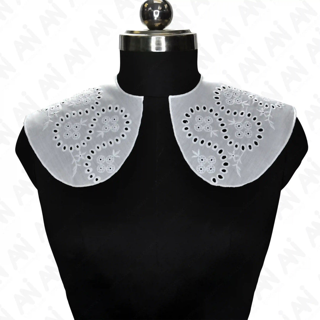 Elegant Puritan neck collar with classic wide design for vintage inspired dresses and blouses