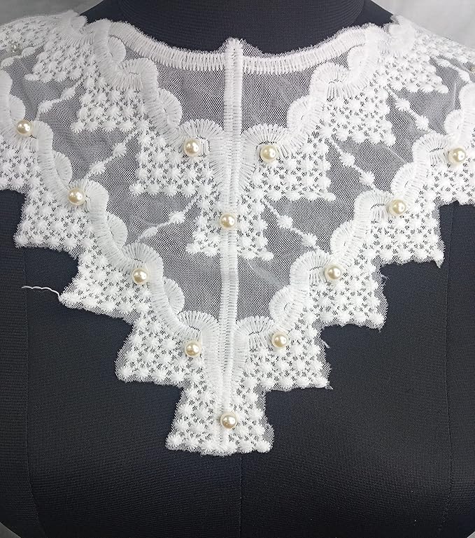 Elegant ZigZag border neckline by Ani Accessories on women’s outfits, perfect for kurti, blouse, and dress styling with detail.