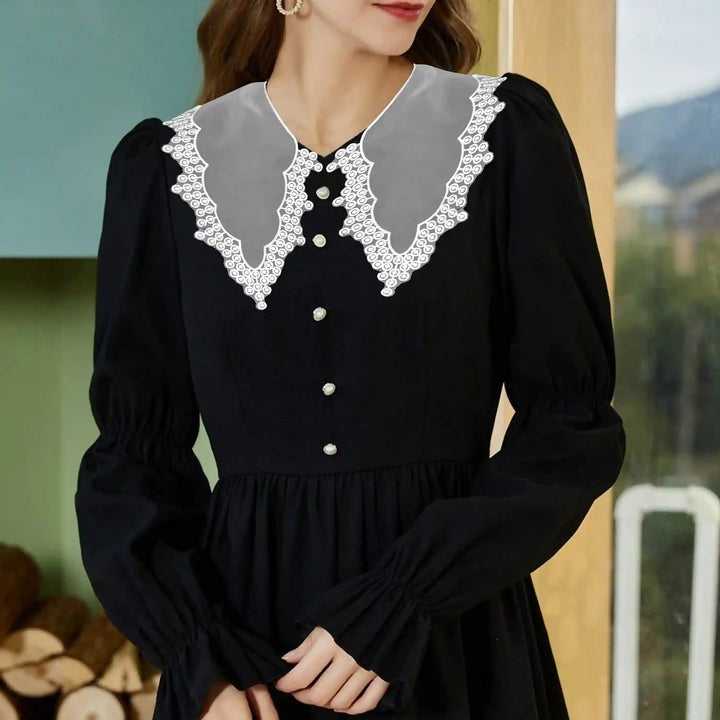 Elegant detachable neck collar for women outfits, perfect for dresses, kurtis and blouses with stylish appeal